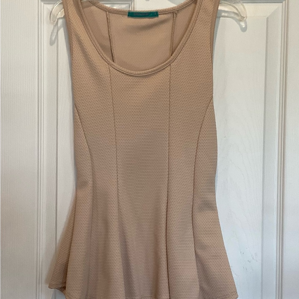Julie's Closet Beige Textured Tank Top